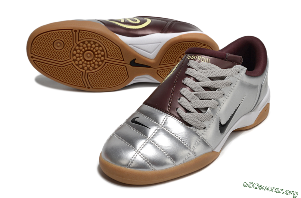 Nike Total 90 II IC Football Shoes - Silver/Black/White 0