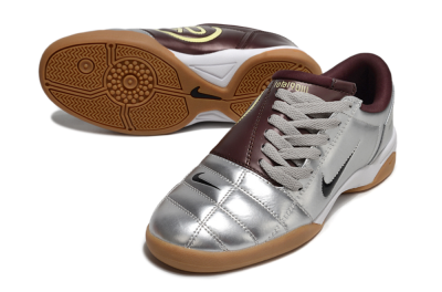 Nike Total 90 II IC Football Shoes - Silver/Black/White