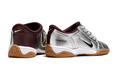 Nike Total 90 II IC Football Shoes - Silver/Black/White