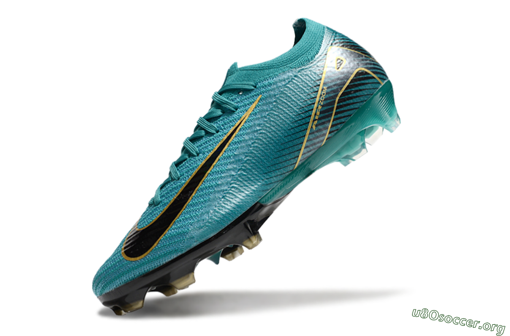 Nike Air Zoom Mercurial Vapor 16 Elite FG Football Boots - Green/Gold/Black 5