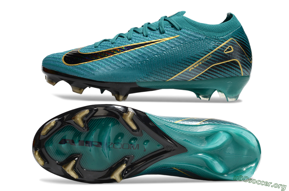 Nike Air Zoom Mercurial Vapor 16 Elite FG Football Boots - Green/Gold/Black 1