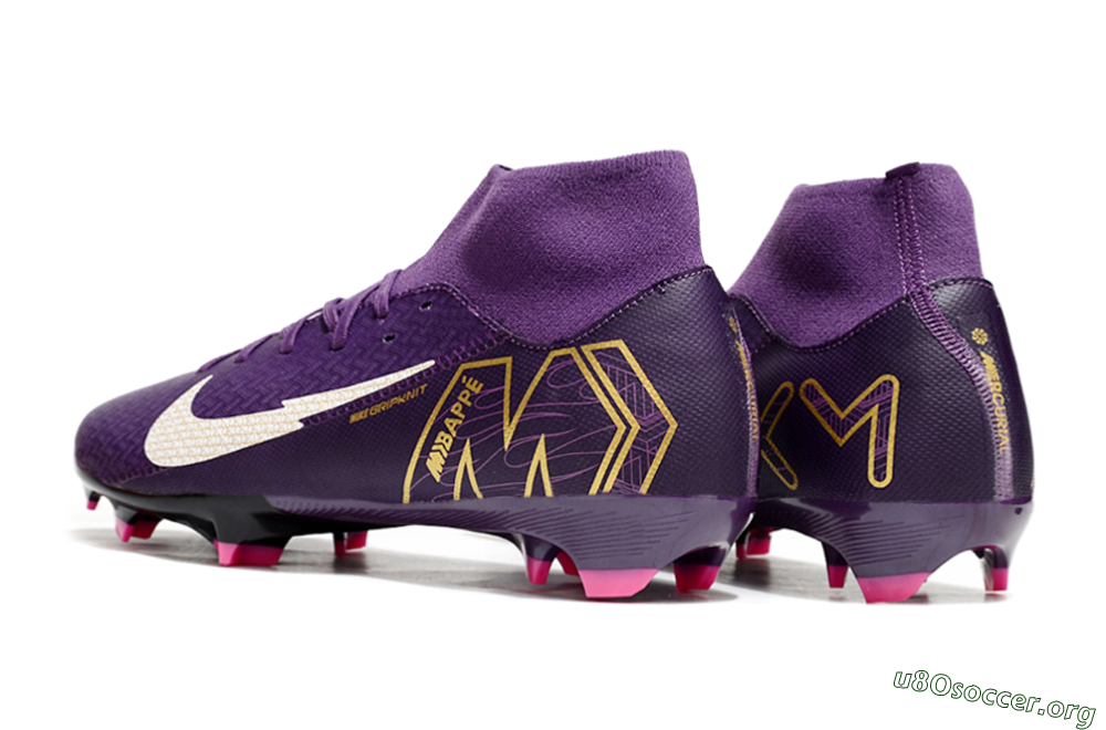 Nike Air Zoom Mercurial Superfly 10 Academy FG Football Boots - Purple/White/Gold 6