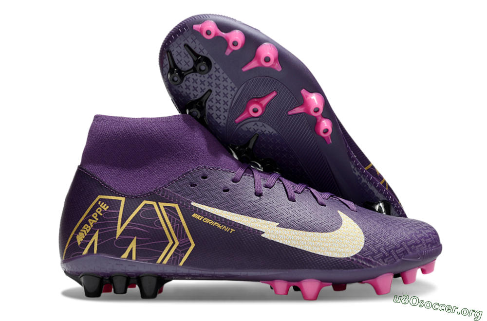 Nike Air Zoom Mercurial Superfly 10 Academy AG Football Boots - Purple/White/Gold 2