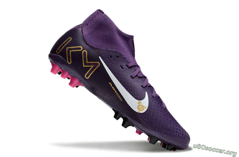 Nike Air Zoom Mercurial Superfly 10 Academy AG Football Boots - Purple/White/Gold 4