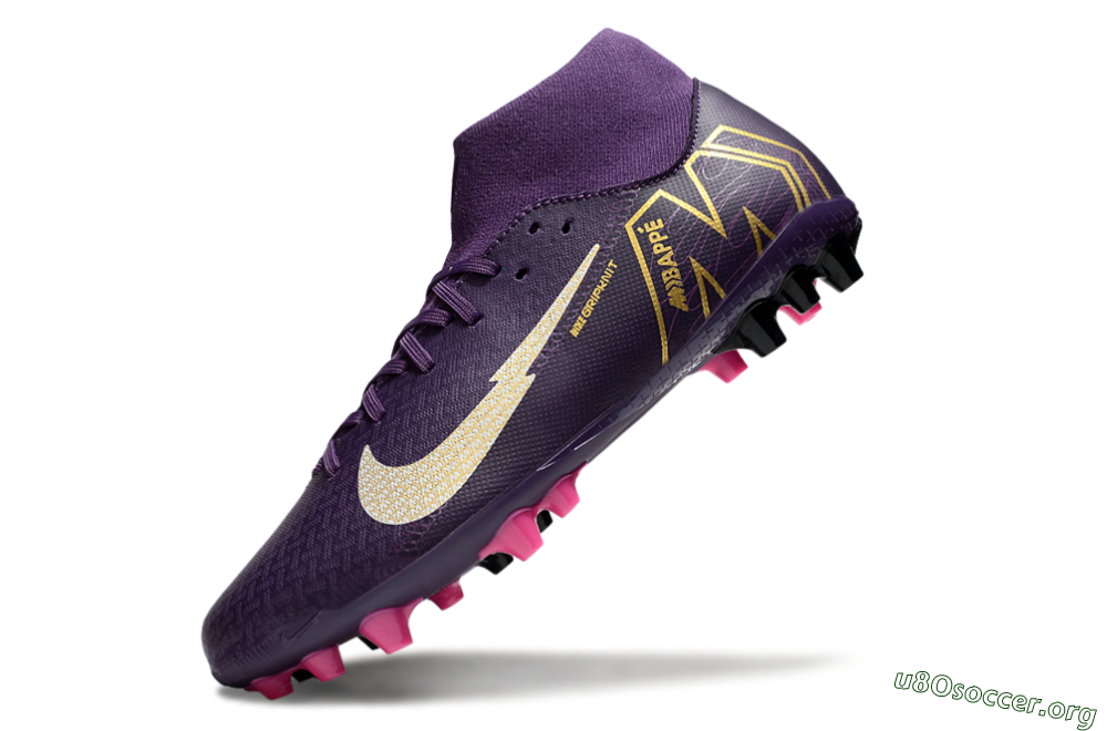 Nike Air Zoom Mercurial Superfly 10 Academy AG Football Boots - Purple/White/Gold 5