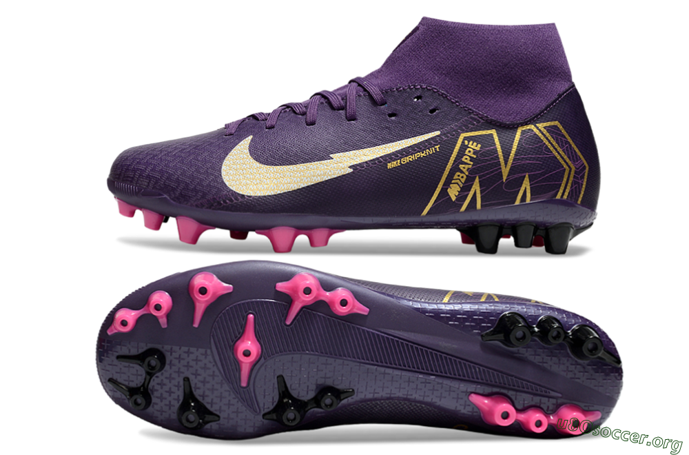 Nike Air Zoom Mercurial Superfly 10 Academy AG Football Boots - Purple/White/Gold 1
