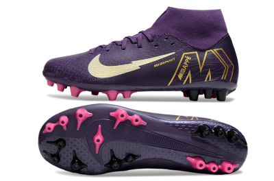 Nike Air Zoom Mercurial Superfly 10 Academy AG Football Boots - Purple/White/Gold