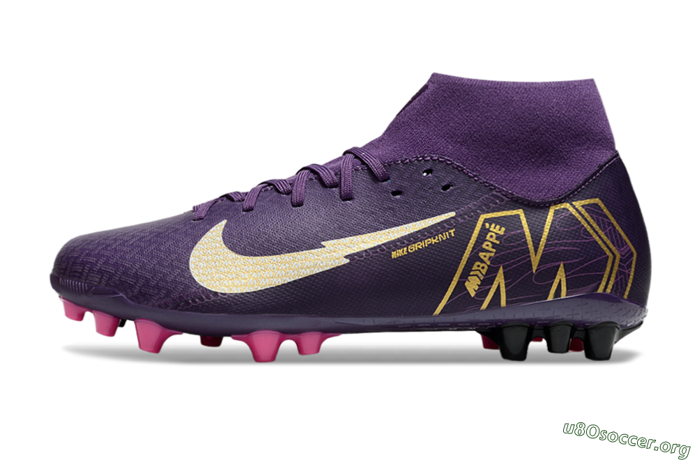 Nike Air Zoom Mercurial Superfly 10 Academy AG Football Boots - Purple/White/Gold 3