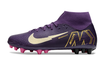Nike Air Zoom Mercurial Superfly 10 Academy AG Football Boots - Purple/White/Gold