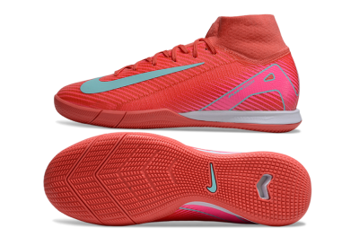 Nike Air Zoom Mercurial Superfly 10 Elite IC Football Shoes - Red/Jade/Pink