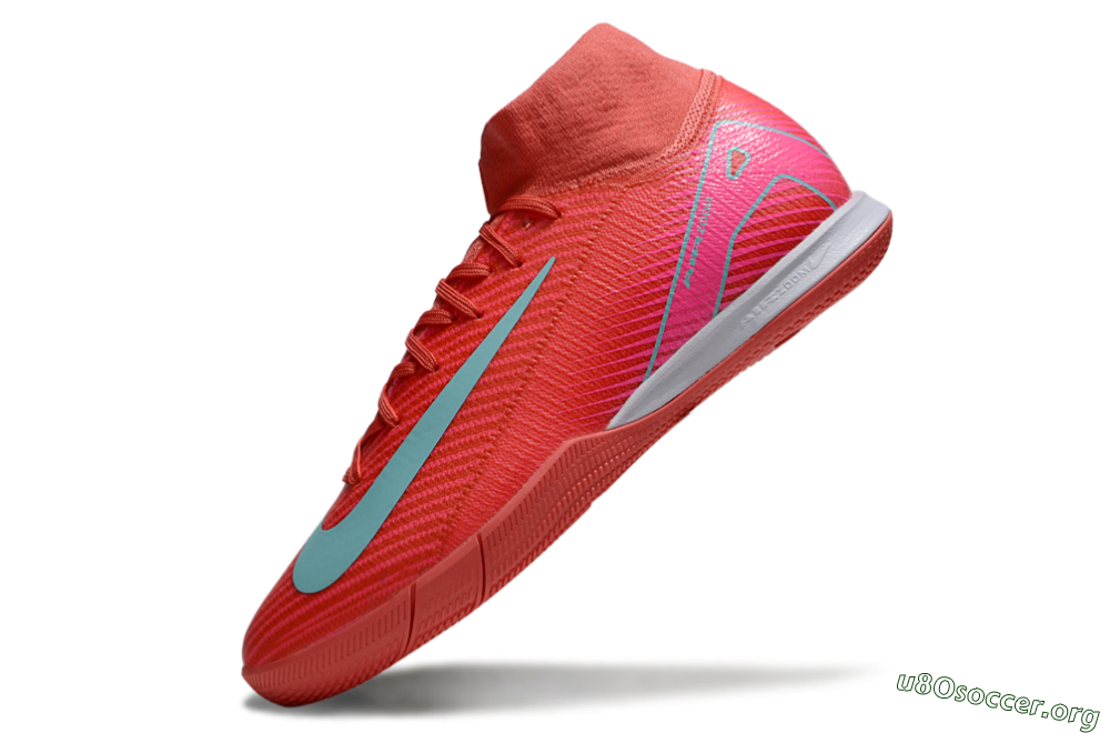 Nike Air Zoom Mercurial Superfly 10 Elite IC Football Shoes - Red/Jade/Pink 5