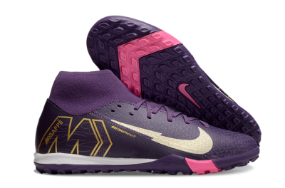 Nike Air Zoom Mercurial Superfly 10 Academy TF Football Shoes - Purple/White/Gold