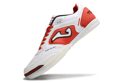 Joma Top Flex IC Football Shoes - White/Red/Black