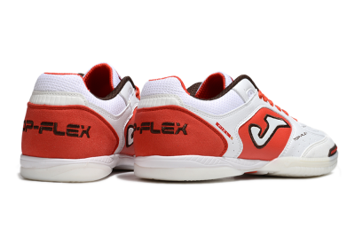 Joma Top Flex IC Football Shoes - White/Red/Black
