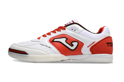 Joma Top Flex IC Football Shoes - White/Red/Black