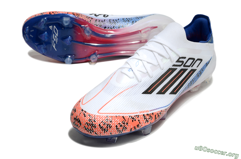 Adidas F50 Elite FG Football Boots - White/Red/Blue 0