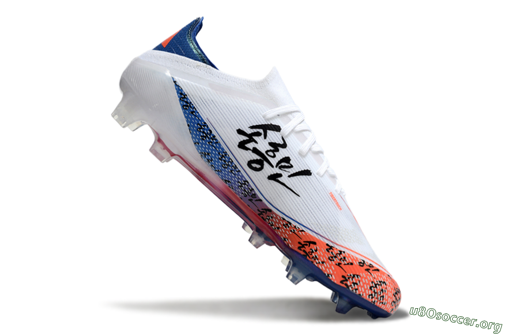 Adidas F50 Elite FG Football Boots - White/Red/Blue 4
