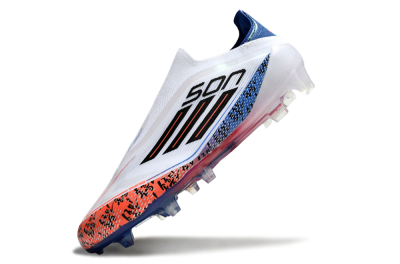 Adidas F50 Elite Laceless FG Football Boots - White/Red/Blue