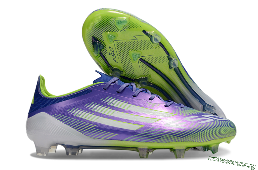 Adidas F50 Elite FG Football Boots - Purple/Yellow/White 2