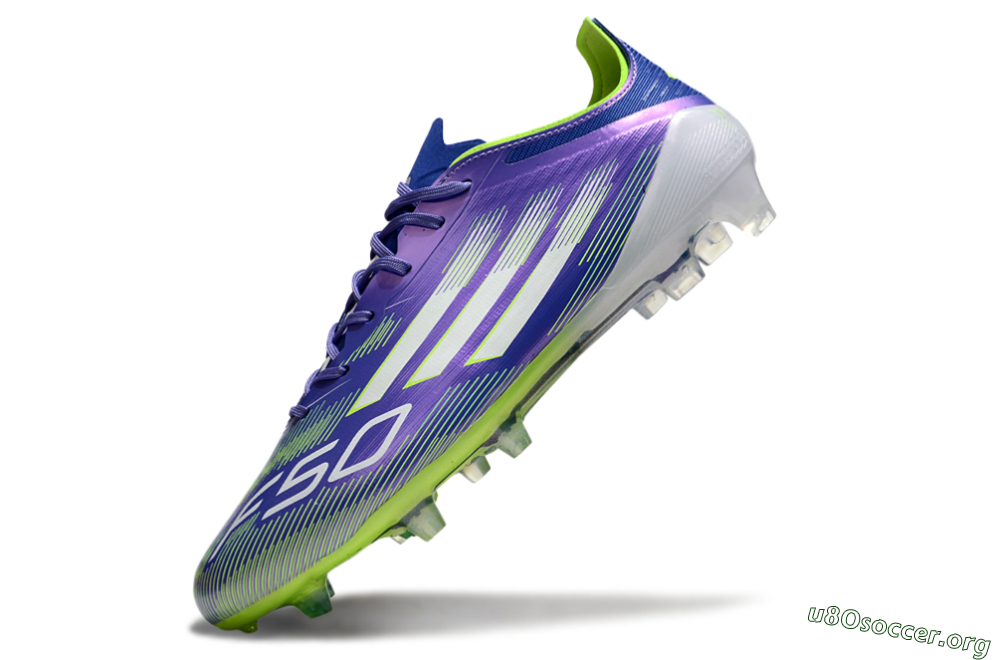 Adidas F50 Elite FG Football Boots - Purple/Yellow/White 5