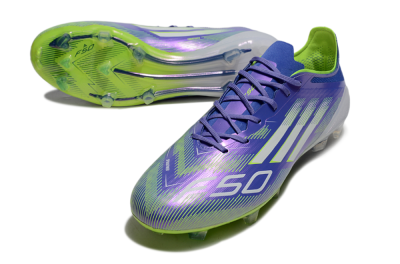 Adidas F50 Elite FG Football Boots - Purple/Yellow/White