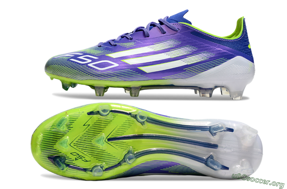 Adidas F50 Elite FG Football Boots - Purple/Yellow/White 1