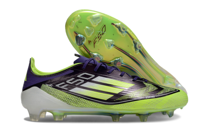Adidas F50 Elite FG Football Boots - Purple/Yellow/White