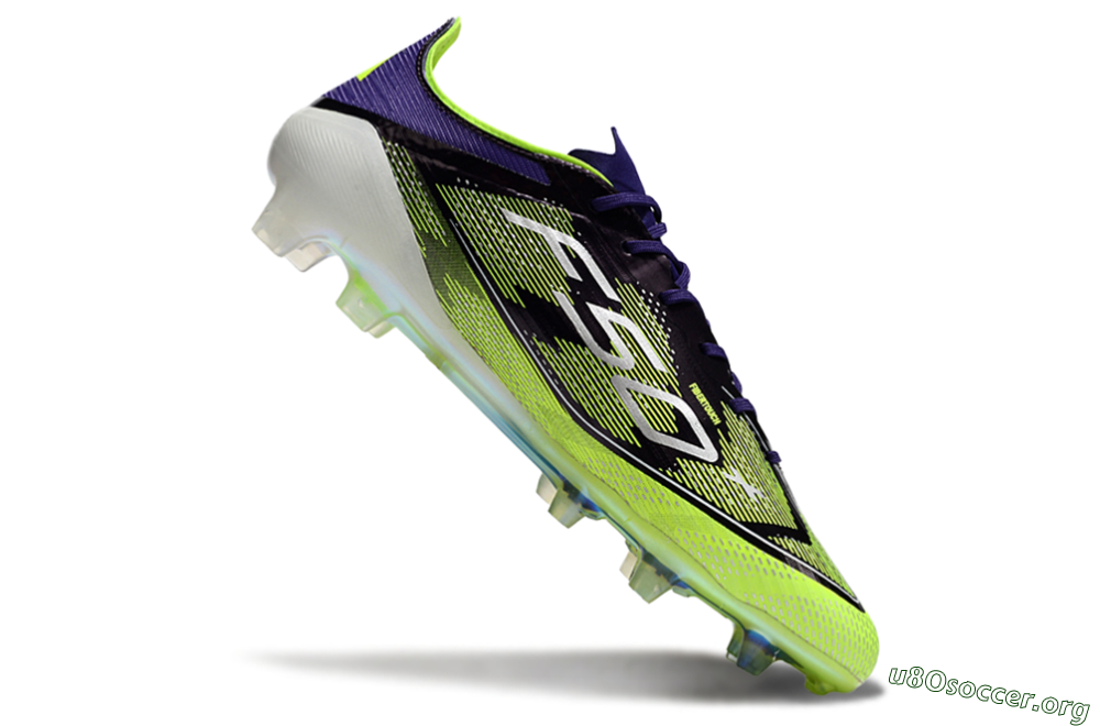 Adidas F50 Elite FG Football Boots - Purple/Yellow/White 4