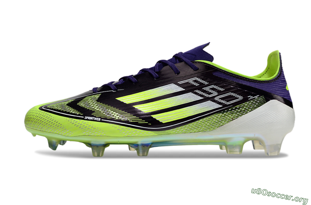 Adidas F50 Elite FG Football Boots - Purple/Yellow/White 3