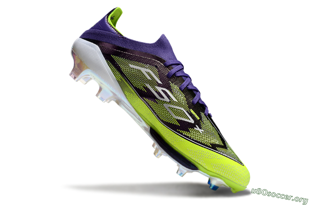 Adidas F50+ Elite Lightstrike Pro FG Football Boots - Purple/Yellow/White 4