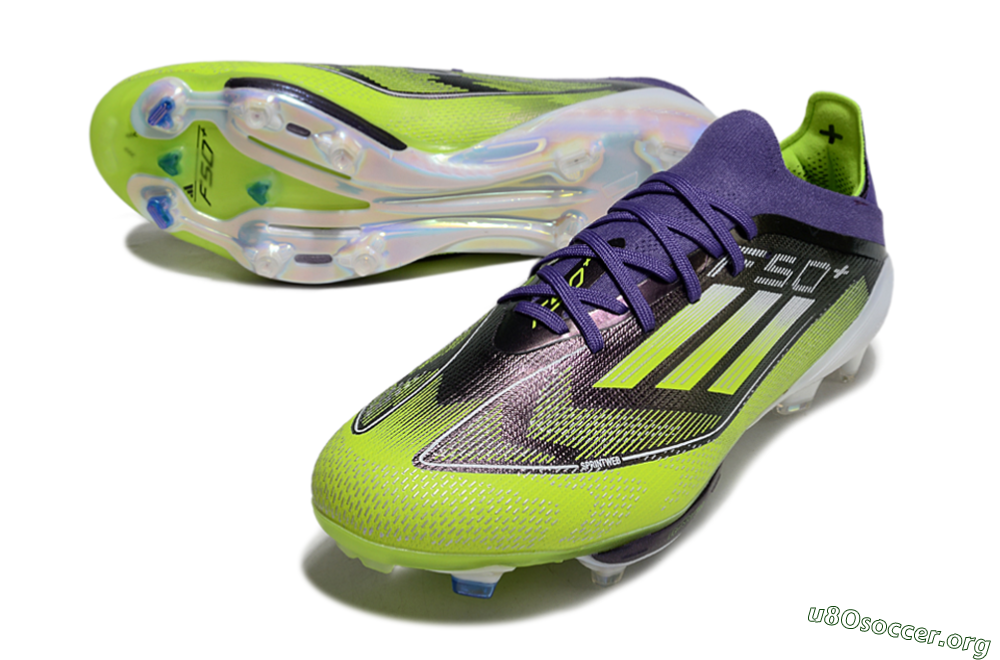 Adidas F50+ Elite Lightstrike Pro FG Football Boots - Purple/Yellow/White 0