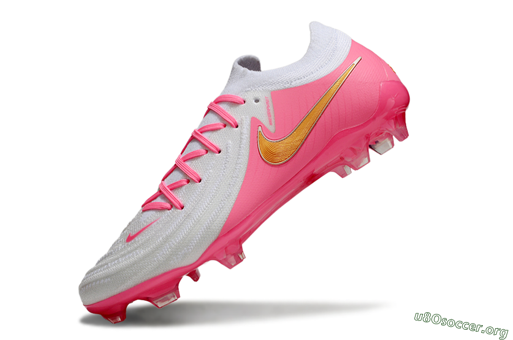 Nike Phantom GX Elite FG Football Boots - White/Pink/Gold 5