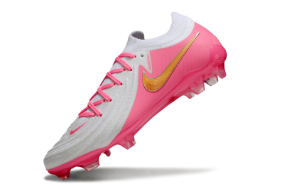 Nike Phantom GX Elite FG Football Boots - White/Pink/Gold
