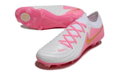 Nike Phantom GX Elite FG Football Boots - White/Pink/Gold