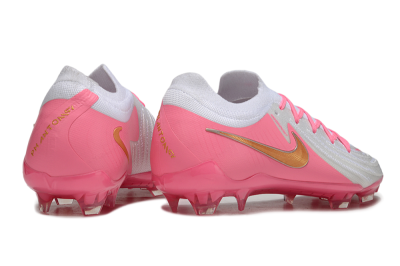 Nike Phantom GX Elite FG Football Boots - White/Pink/Gold