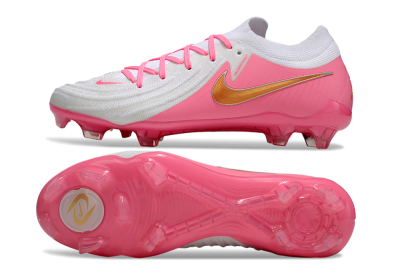 Nike Phantom GX Elite FG Football Boots - White/Pink/Gold