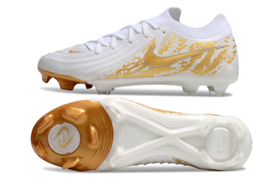 Nike Phantom GX Elite FG Football Boots - White/Gold