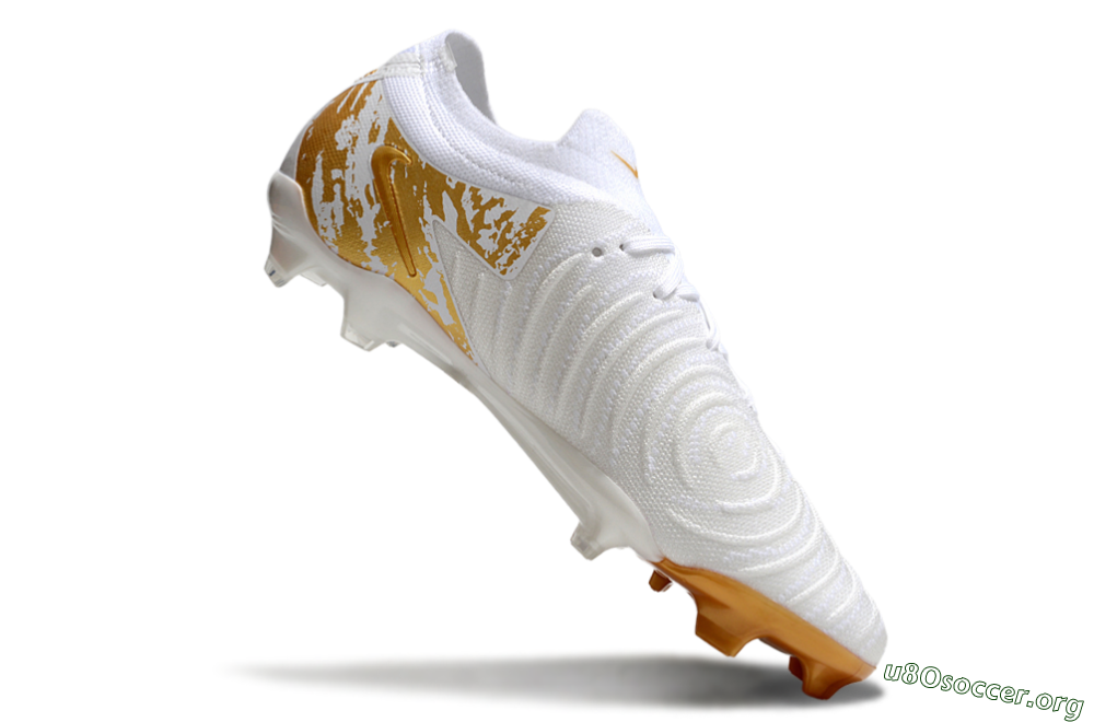 Nike Phantom GX Elite FG Football Boots - White/Gold 4