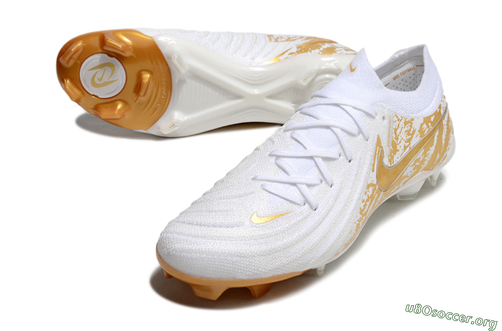 Nike Phantom GX Elite FG Football Boots - White/Gold 0