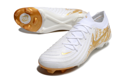 Nike Phantom GX Elite FG Football Boots - White/Gold