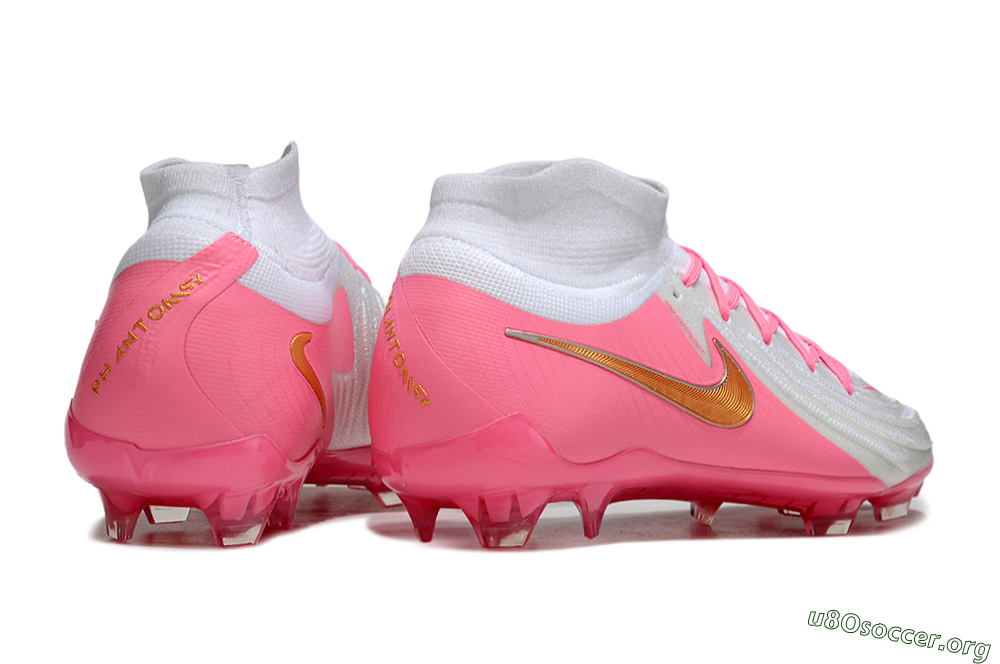 Nike Phantom Luna Elite NU FG Football Boots - White/Pink/Gold 6