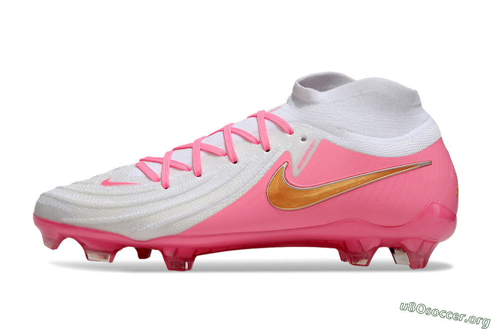 Nike Phantom Luna Elite NU FG Football Boots - White/Pink/Gold 3