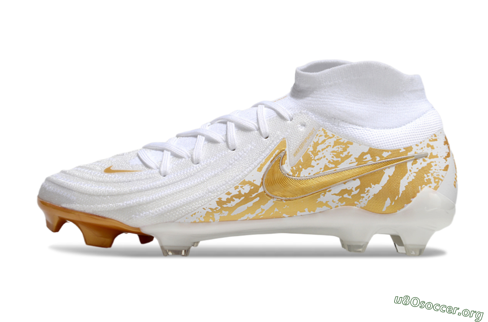 Nike Phantom Luna Elite NU FG Football Boots - White/Gold 3