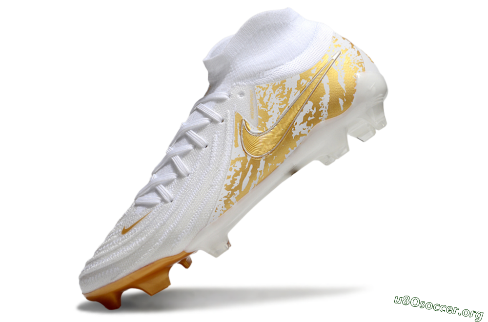 Nike Phantom Luna Elite NU FG Football Boots - White/Gold 5
