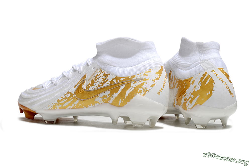 Nike Phantom Luna Elite NU FG Football Boots - White/Gold 6