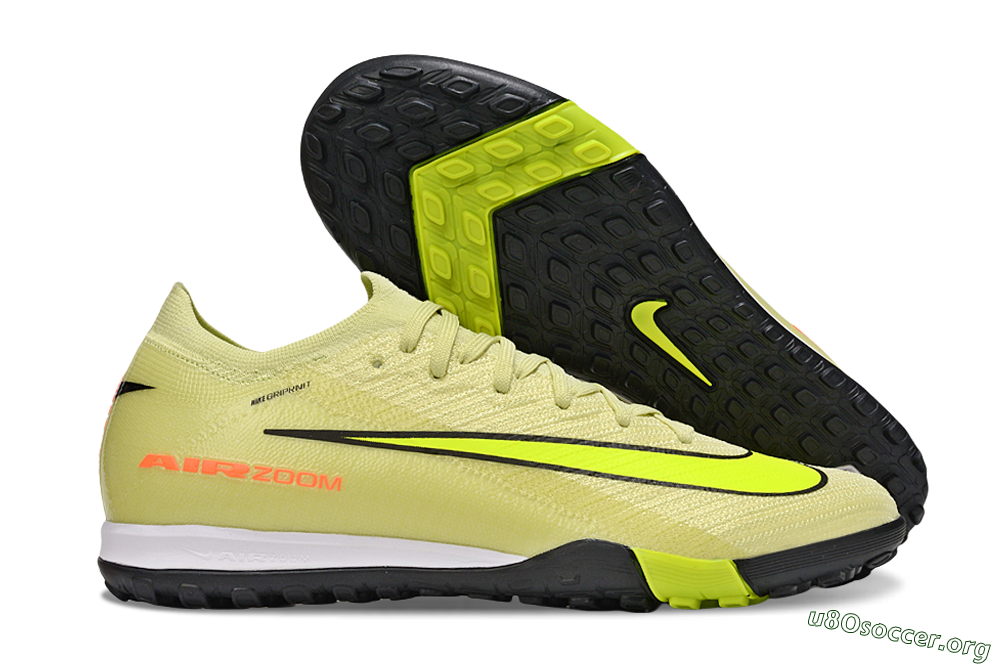 Nike Air Zoom Mercurial Vapor 16 Elite TF Football Shoes - Brown/Yellow/Black 2