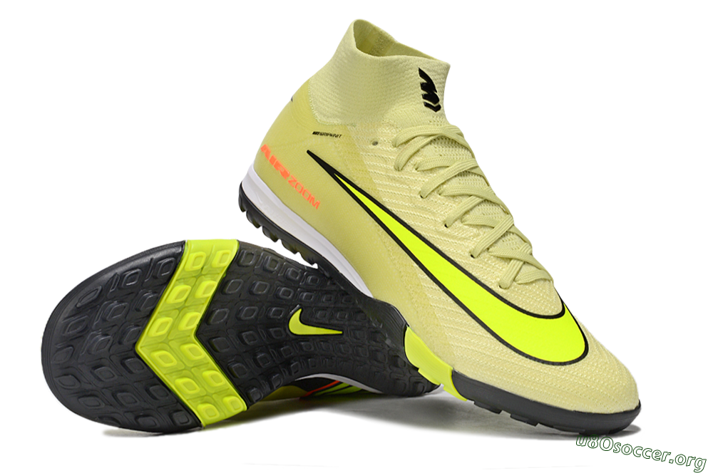 Nike Air Zoom Mercurial Superfly 10 Elite TF Football Shoes - Brown/Yellow/Black 1