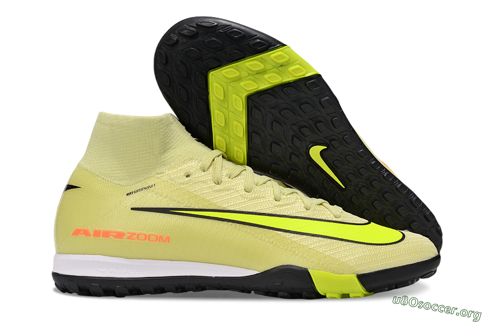 Nike Air Zoom Mercurial Superfly 10 Elite TF Football Shoes - Brown/Yellow/Black 2
