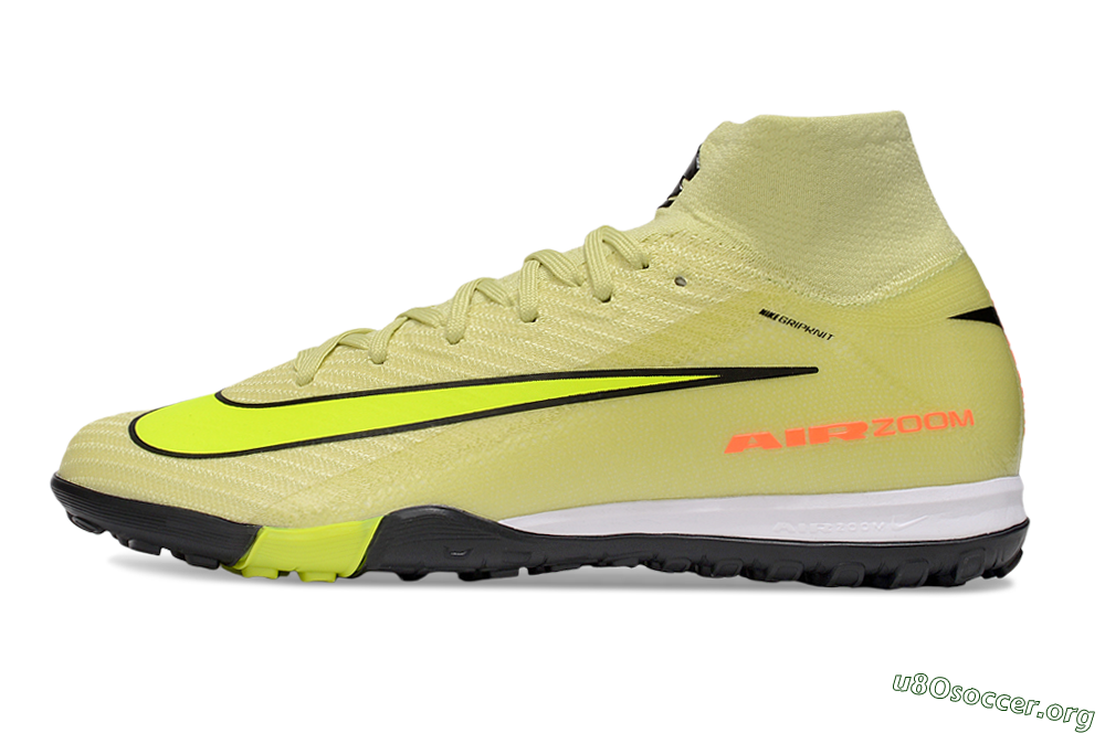 Nike Air Zoom Mercurial Superfly 10 Elite TF Football Shoes - Brown/Yellow/Black 3
