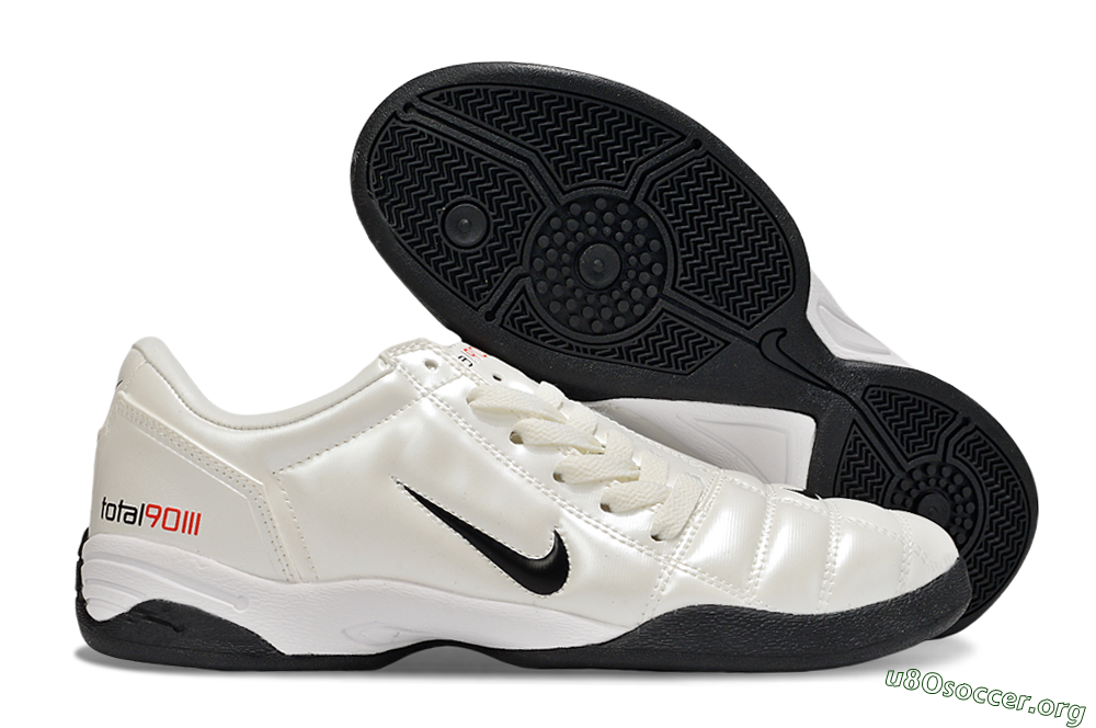Nike Total 90 II IC Football Shoes - Beige/Black/White 2